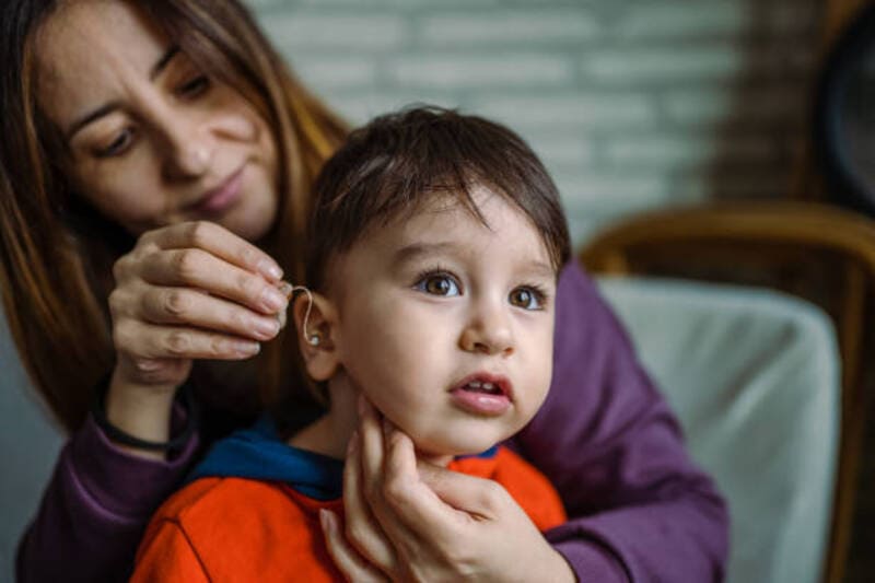 prueba sordera en niños